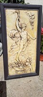 Apolló kerámia relief