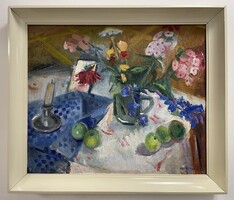 Molnár Róza (1900-1977) 57x67 cm EREDETI olajfestménye