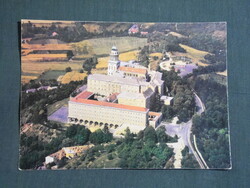 Képeslap,Pannonhalma,Bencés Főapátság templom látkép,részlet,1980-