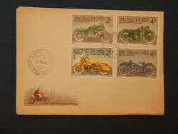 FDC - 1985. 100 éves a motorkerékpár - bélyegsor egyik része