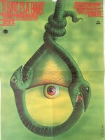 Pócs Péter (1950-): A bíró és a hóhér filmplakát, MOKÉP moziplakát - 1981 legjobb plakátja