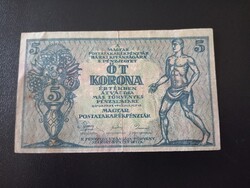 Tanácsköztársaság 5 korona 1919 !