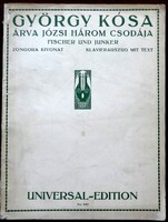 Kósa György: Árva Józsi Három Csodája  1930