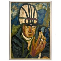 Cs. Németh Miklós (1934-2012) Motoros, 1968 (107x76 cm!) /számlát adunk hozzá/