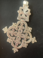 KOPT KERESZT MEDAL-Ezüstötvözet-vastagon ezüstözött-Etiópia