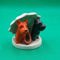 Retro Goebel Kutyák esernyő alatt, Esernyős kutyák figura