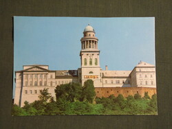 Képeslap,Pannonhalma,Bencés Főapátság templom látkép,részlet,1980-