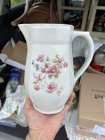 Kőbányai Porcelán kancsó Teás limonádés virágos vizeskancsó falusi paraszti gyűjtői nosztalgia darab