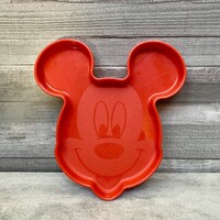 Disney Tupperware Mickey Mouse piros tálka