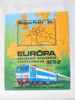 1979. Európa vasútjai - blokk, postatiszta