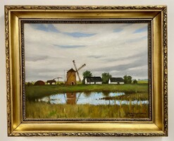 Somogyi Imre (1918-1999) 64x79 cm EREDETI olajfestménye