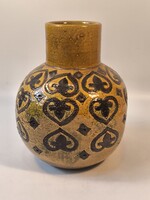 Bitossi, Aldo Londi Decor kerámiaváza, Olaszország, 1960-as évek K17