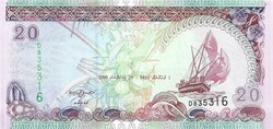 20 ruffiyaa 2008 Maldív szigetek UNC