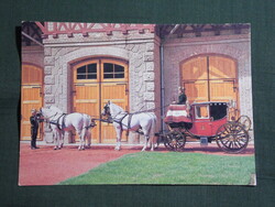 Képeslap,Parád,Parádfürdő,Cifra istálló,kocsimúzeum,Vaszary fogat,díszhintó látkép,részlet,2000-