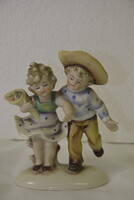 Scheidig Kunst német porcelán figura A240