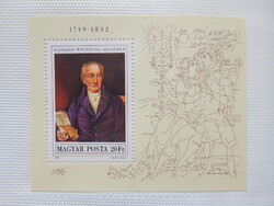1982. Festmény (XX.) - Johann Wolfgang Goethe - blokk ** /350Ft/