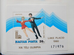 1979. Téli Olimpia (VI.) - Lake Placid blokk **