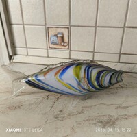 Retro  Muránói üveg hal 34 cm / mid century /asztali dísz díszüveg
