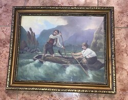 János Komarik: hunting scene
