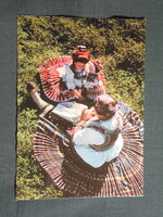 Képeslap,Sióagárd,népviselet,népművészet látkép,részlet, 1970-