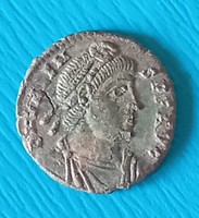 Római follis , Constans // Victoria