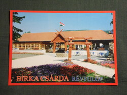 Képeslap,Révfülöp,Birka csárda látkép,részlet,1990-