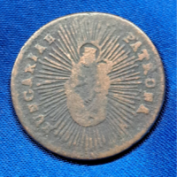 Mária Terézia (1740-1780) réz dénár  PATRONA HUNGARIAE (zárt korona)  (1230)