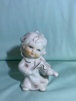 Antik kínai porcelán hegedülő angyalka