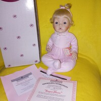 "Cukorka " . Diana Effner  certifikációval, jelzett, sorszámos, porcelán baba, Vintage baba.
