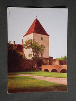 Képeslap,Sárvár,Nádasdy-várkastély látkép,részlet, 1974-