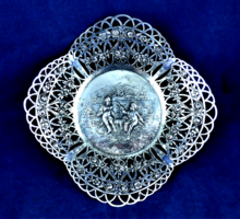 CSODASZÉP, ﻿ANTIK, EZÜST KÍNÁLÓ, NÉMET, CA. 1890!!!