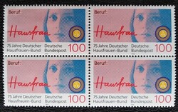 N1460n / Németország 1990 Német Nők Társaság bélyeg postatiszta négyestömb
