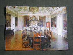 Képeslap,Sárvár,Nádasdy-várkastély,díszterem látkép,részlet, 1980-