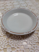 Alföldi Csillebérc mintájú porcelán,barna mintás, menzás, adag tányér, főzelékes tányér, 1db