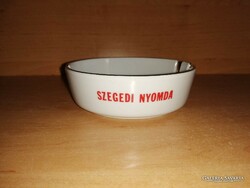 Zsolnay porcelán SZEGEDI NYOMDA hamutál hamutartó - átm. 11 cm (po-4)