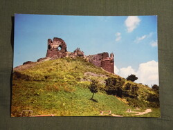 Képeslap,Somoskő,Vár,Petőfi pihenő látkép,részlet, 1977-