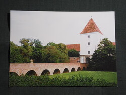 Képeslap,Sárvár,Nádasdy-várkastély látkép,részlet, 1980-