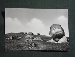 Képeslap,Sukoró,Ingókővek sziklák látkép,részlet, 1980-