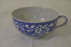 Japán kék-fehér főnix madaras porcelán csésze A237
