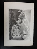 Haltér Pozsonyban - Hunfalvy - Rohbock acélmetszet, reprint Felvidék, Szlovákia