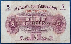 Ausztria 5 Schilling 1944, F+.
