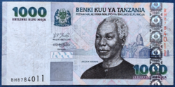 Tanzánia 1000 Shilngi 2003, F+-VF.