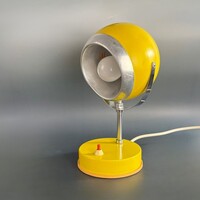 Szarvasi sárga space age, retro íróasztal lámpa