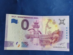 NÉMETORSZÁG 0 EURO 2021 SYLT ÉSZAKI-FRÍZ-SZIGETEK VILÁGÍTÓTORONY MADÁR! RITKA EMLÉK PAPÍRPÉNZ! UNC!