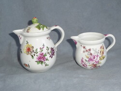 2 db antik bécsi porcelán kisméretű altwien kanna altwien tejes kanna tejszínes kanna 18. sz vége