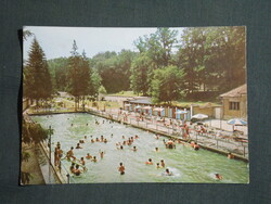 Képeslap,Sikonda,Strand,medence látkép részlet, 1971-