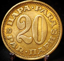 Jugoszlávia 20 Para, 1965 C04E1