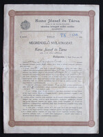 Kuncz József és Tsa. fehérnemű kelengye megrendelő 1914