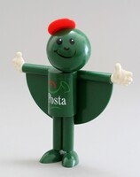 Postás Bálint kulcstartó Magyar Posta retro műanyag reklámfigurája gyűjtői darab