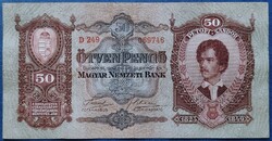50 Pengő 1932, F+-VF.